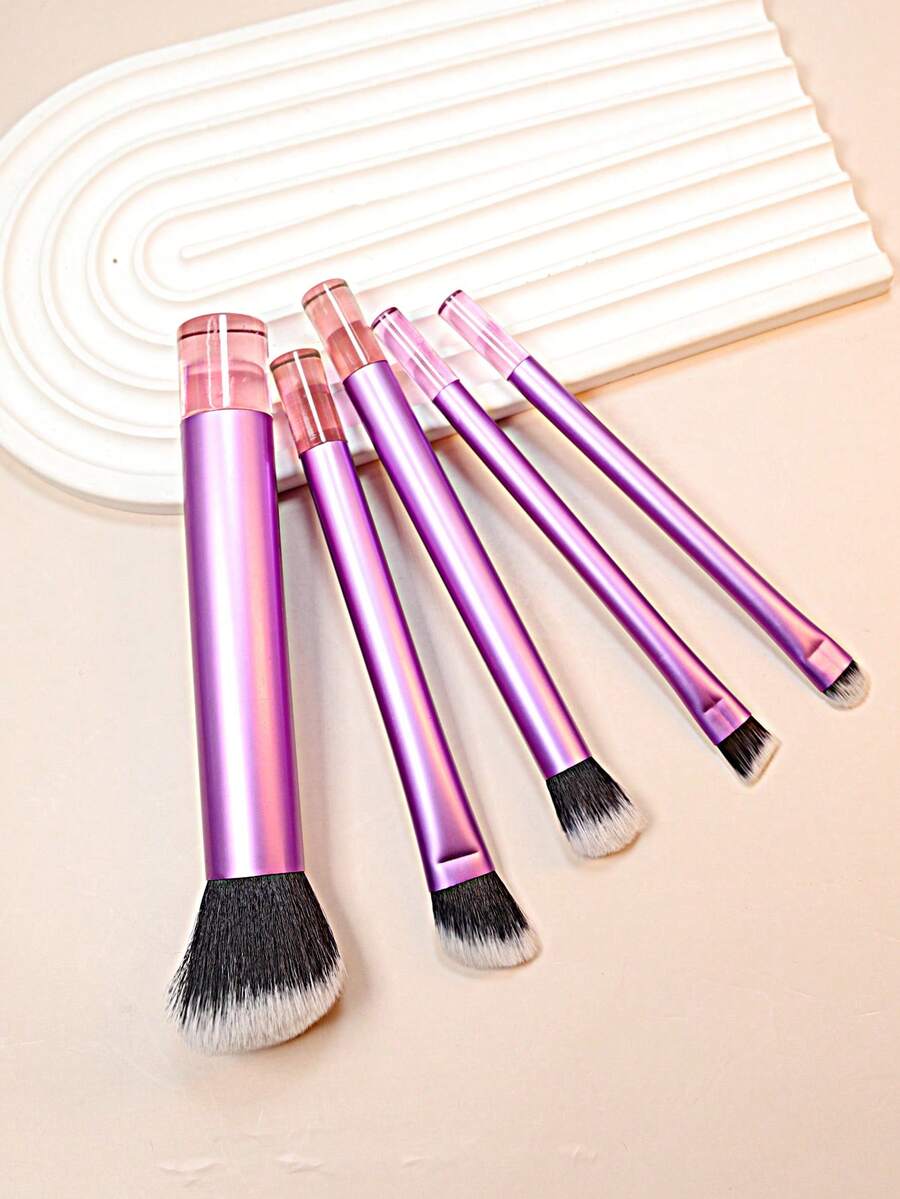 5pcs Makeup Brush Set: Contour Brush, Blush Brush, Eyeshadow Brush, Highlighter Brush, Precision Brush, Suitable For Beginners,Brush Set,Makeup Brush Kit,Make Up Brush Set,Make Up Set Complete,Makeup Brush Set,Complete Makeup Kit,Brush Kit,Brushes Makeup Set,Makeup Gift Set,Set