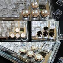 shsosk 4pcs Creative Mechanical Keyboard Keycaps, Customizable Directional Keys, DIY Nail Art Typing Tool, Fit Cherry MX Switches, Keyboard Decoration, Gift For Men & Women - Multicolor - View 2