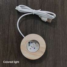 1 个 LED 水晶球夜灯,USB 供电发光装饰水晶球,创意办公桌配件,节日、生日、万圣节的完美礼物 - 水晶球內雕發光小夜燈 - 查看 15