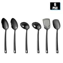 6pcs Stainless Steel Flatware Set, Suitable For Kitchen, Dining Room, Hotel Dining, Birthday Party - Multicolor - View 8