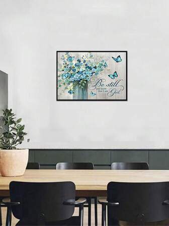 1pc DIY Diamond Painting Kit - Floral, Animal, Butterfly Designs, Home Decor, Full Drill, 40X30CM/50X40CM