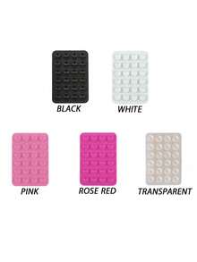 1/2/3/4/5pcs Silicone Suction Cup Phone Holder, No Residue, Universal Selfie Video Stand For IPhone/Android, Fashionable Desktop Accessory - Gift For Friends And Lovers