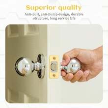 Placa trasera de placa de golpeo Deadbolt de 25 cm x 2 1/4 pulgadas esquina redonda resistente con 4 tornillos - como en la foto - Ver 6