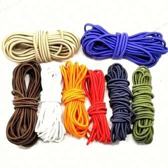 21 Color 25mm Elastic Band, High Elasticity Nylon Rope, Spring Hook, Circular Elastic Rope, DIY Rubber Band, Suitable For Handicrafts, Sewing, Knitting Products, Handicrafts, And Sewing Machine Accessories