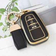 1pc Anti-Drop Anti-Dust Key Fob Cover, Suitable For Corolla, Camry, Avalon, Prius, GT86 And Other Models - one-size - View 3