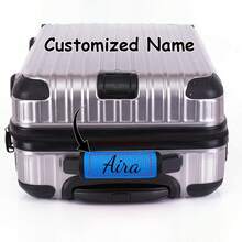 1-10pcs Customized Neoprene Luggage Handle Covers, Personalized Suitcase Handle Protectors, Trolley Grip Covers, Stroller Handlebar Sleeves, Customized Luggage Handle Wraps To Prevent Mistaken Airport Pickup, Customized Travel Group Slogan - Multicolor - View 4