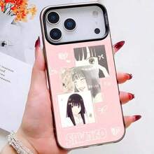 Funda de teléfono de dibujos animados K-KmNT-Todoke para iPhone 17 Pro Max 16 Pro Max 15 14 13 11 12 Mn Xs Xr 7 8 Plus SE, cubierta de color plata 17 Air - NEGRO3 - Ver 7