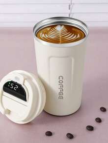 1Stück 304 Edelstahl Vakuum-Isolier-Kaffeetasse, Doppelmantel Reisebecher für Alle Jahreszeiten, Vielseitig für Alltag, Büro, Business & Pendler, Dichterfest Robust