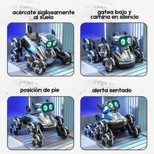 Perro Robot Remoto Jueguete De Control Inteligente Para Niño - Dorado - Ver 5