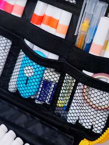 KOMI 多色丙烯马克笔套装，卡通设计斜挎包，适合小学生，不透明可分层马克笔，易清洗不沾手，美术用品 - 36色/套 - 查看 3