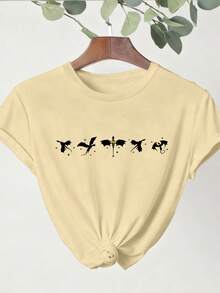 大码女式夏季T恤，五款不同黑色龙图案。休闲舒适，适合日常穿着、晚宴、夏季度假等场合。可爱上衣，女式印花T恤，夏季上衣，女式夏季上衣，女式上衣，节日服装，情人节上衣，情人节服装，度假服装，情人节服装，节日服装，女性办公服装