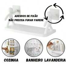 1 cái kệ nhựa dán tự dính, thiết kế họa tiết mặt người, không cần khoan, giao hàng nhanh, quà Giáng sinh 2025, thích hợp cho nhà bếp và phòng tắm. - Nhiều màu - Xem 8