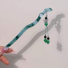 1 buc clip de păr cu ciucuri retro cu fluture de culoare aleatorie, decor cu fluture argintiu, accesoriu de păr în stil chinezesc pentru Hanfu și Cheongsam - Multicolor - Vizualizare 5