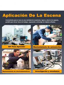 2.8-inch TFT Kit - Portable Car Pocket Oscilloscope, 2.5MS/s High Sampling Rate, 200kHz Bandwidth, Trigger Function Auto/Normal/Single, DSO152 Digital Oscilloscope 400V 200kV with High Voltage Probe P6100 - Negro - Ver 7