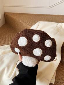 This 1pc Autumn/Winter Stylish And Cute Alien Mushroom Mini Shoulder/Crossbody Bag Features A Unique Design And High Cost-Performance. Perfect For Shopping, Everyday Life, And Travel, It Boasts A Fashionable And Artistic Style And Is Available In Multiple Colors. A Must-Have Fashion Item For Any Outing. - Mushroom Crossbody Bag - View 3