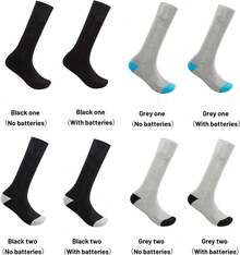 Calcetines térmicos para Hombre y Mujer, con calefacción eléctrica, cálidos, elásticos, Suaves, para Esquiar y Ciclismo, para Deportes de Invierno. - 1 - Ver 3