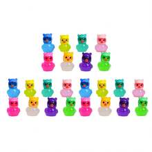 10/20/30/50 Stück leuchtende Mini Harz Enten, süße Tier Miniatur Enten Figuren, kleine Harz Enten Figuren leuchten im Dunkeln, Mini Harz Tiere für Heim Party Miniatur Landschaftsdekoration (zufällige Farbe)
