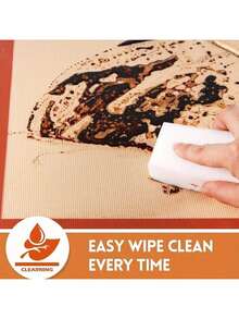 2 tấm lót nướng silicon - Tấm lót nướng silicon có thể tái sử dụng - Dụng cụ nướng chống dính dễ dàng và tiện lợi - Tấm lót nướng silicon 16,5"X11,6" - Tấm lót nướng cho lò nướng - Nhiều màu - Xem 4