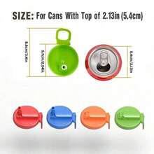 1pcs Color Soda Can Lids With Straw, Silicone Straws Soda Can Covers, Straw Soda Can Lid, Reusable For Can Covers For Soda, Beverage, Juice, Seltzer | Leak-Proof Drink Cover, Summer Pool Party Accessory, Travel Cup Topper, Reusable Straw, Soda Can Essentials, Portable Beverage Lid (Random Color) - 彩色 - 查看 4