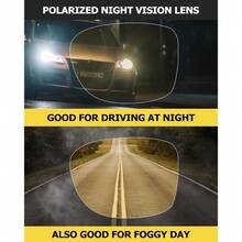 Night Vision Driving Glasses For Women Men, Fit Over Wrap Around Eyewear Glasses, Yellow Lens Anti-Glare - Multicolor - View 6