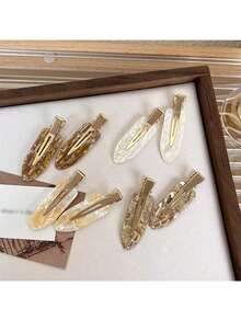 4/8 Stücke bunte nahtlose Haarspangen, Haarzubehör, Weihnachtsdekoration, Haarclips, Pony, schonende Haarspangen, Frauenhaarschmuck, Badezimmerdekoration, Herbstdekoration, Rückkehr zur Schule, nahtlose Haarspangen, Frauensommerpony Haarspangen, Gesichtsreinigung und Make-up, Gesichtsmaske, Entenkopfspangen, Weihnachtsgeschenke, Halloween-Geschenke, Internet-Star-Haarspangen, Ins-Haarspangen (Zufallsfarbe)