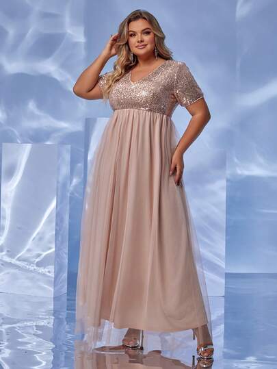 Joyfunear Women Plus Size Short Sleeve Dress