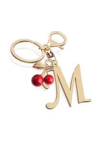 Móc khóa chữ cái mạ vàng cao cấp, mặt dây chuyền chữ cái 3D A-Z, họa tiết quả anh đào, móc khóa hợp kim thời trang, phụ kiện túi xách/ba lô, móc chìa khóa xe hơi, phụ kiện hàng ngày hoàn hảo cho nữ, quà tặng cho cặp đôi, móc khóa tối giản cổ điển, vật trang trí, phụ kiện túi xách, thích hợp làm quà tặng cho bạn bè, gia đình, người yêu, bạn gái, quà tặng quan trọng, quà lưu niệm ngày lễ, quà tặng tựu trường, quà Giáng sinh. - Nhiều màu - Xem 19