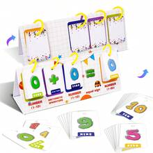 45 TARJETAS FLASH DE SUMA Y RESTA DENTRO DE 20 - Tarjetas de aprendizaje de matemáticas para niños, jardín de infantes y preescolar, educación temprana, manipulativos para enseñanza en el aula y en el hogar - Blanco - Ver 4