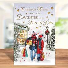 Warm Christmas Greeting Cards, Christmas Wishes For Daughters And Sons In Law, Heartwarming Christmas Greeting Cards, Family Emotional Transmission Christmas Cards, Christmas Cards, Holiday Creative Cards, Thank-You Cards With Envelopes, Christmas Greeting Cards, Blessing Cards, Blank Cards - Sets - View 2