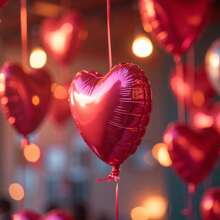 5/10pcs 18inch Heart Love Mylar Balloons, Heart Shaped Helium Foil Balloons Happy Anniversary Engagement Wedding Bridal Valentine's Day Birthday Party Decoration Theme Party Supplies - Multicolor - View 9