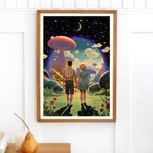 1pc Unframed Canvas Poster, Fantasy Art, World Art Canvas Painting, For Bedroom Living Room Corridor, Wall Art, Wall Decor, Winter Decor, Room Decoration