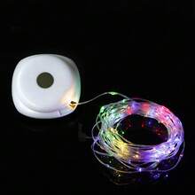 1 pieza Luces de cadena LED de 10m multicolor, luces de hadas para decoración de boda DIY, dormitorio, habitación, fiesta, flores, cumpleaños, campus, festival, jardín y talla grande - Multicolor - Ver 12