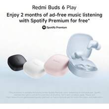 Xiaomi Redmi Buds 6 Play | 10mm Dynamic Driver | AI Noise Reduction | Up To 36-Hour Battery Life | Bluetooth® 5.4 | Touch Control - Global Version - (Black) - 1 - 查看 3