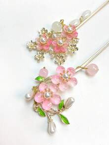 6 قطع من دبابيس الشعر بطراز عتيق، إكسسوارات شعر أنيقة للنساء بطراز صيني، دبابيس شعر مع شرابات