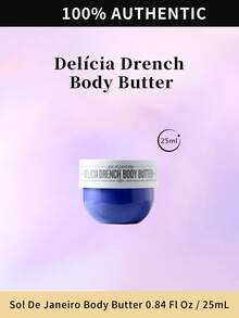 Sol de Janeiro Delicia Drench Body Butter, Chelrosa 59 Fragrance, Travel Size 0.84 Fl Oz / 25mL - Delícia Drench - 查看 6