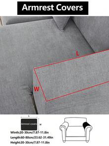 1 Vỏ đệm ghế sofa co giãn, Vỏ bọc ghế sofa bằng vải nhung trơn màu chống trượt đa năng, Chăn phủ toàn bộ ghế sofa, Chống bụi và có thể giặt được, Thân thiện với thú cưng, Có thể điều chỉnh cho ghế sofa hình chữ L, Thích hợp cho phòng ngủ, văn phòng, phòng khách - xám - Xem 16