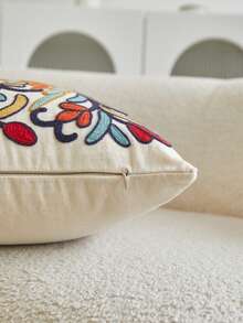 1pc Countryside Charming Colorful Bird Embroidery Throw Pillow Cover, Suitable For Living Room, Bedroom, Party, Sofa, Car And Various Environments, All Season - Multicolor - View 12