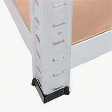 DASCK - Estantería Metálica Galvanizada 875kg 5 Baldas Medidas 180 x 90 x 40cm Garaje Oficina Despensa - GRIS - Ver 6