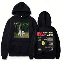 Women Men Clothes BadS Bunny DTMF Debí Tirarás Fotos Hoodies New Album Printing Sweatshirts Winter Casual Sudaderas Para MujerLady'sholiday Outfits For Women  Ropa De Invierno Mujer - 白色 - 查看 6