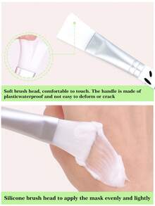 20pcs Pink Headband Face Mask Tool Set, Includes Headband, Wristband, Face Mask Brush, Face Mask Bowl, Hair Clips, Hair Ties, Etc. - Suitable For All Skin Types, Travel-Friendly Skincare And Makeup Set, Christmas And New Year Gift For Women - Multicolor - View 5