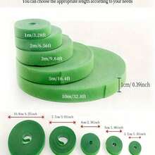 1 Roll 2 Meters Reusable Plant Support Tape, Small Garden Hook-And-Loop, Plant Tape Binding Plant Fixed Tree Branch Tape Lacing , Garden Flower Plants Supplies,Home Garden Balcony Gardening Beauty Planting Supplies, Planters & Container Accessories - 彩色 - 查看 4
