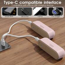 2 pezzi Scaldamani portatili ricaricabili da 3000mAh*2 per uomo e donna, durevoli, riscaldatori per attività all'aperto come campeggio, sci e caccia, accessori invernali essenziali, ideali per Natale, San Valentino, animali domestici, carnevale, decorazioni per feste, primavera/estate, regali per damigelle, camera da letto, spiaggia, viaggio, Festa della Donna, articoli da viaggio, bomboniere per matrimoni, stile Y2K, accessori per auto da donna, decorazioni per la cucina - Multicolore - Visualizzare 7