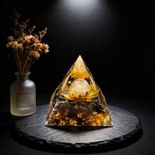 Stonehaven 1個生命之花orgonite財富療愈水晶金字塔,附有虎眼石和白水晶,可以提升財富、繁榮和引來成功的好運 - 虎眼生命之花 - 查看 14