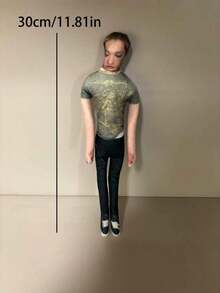 30厘米新款 CORTI,S 抽象风格韩流偶像人偶，包括安瀚昊、Mati、严承轩、赵宇帆、金竹勋 - 可动关节骨架人偶，手脚可动，装饰工艺品，适合派对、生日礼物、馈赠 - 彩色 - 查看 9