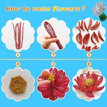 Pipe Cleaners Craft, Glitter Pipe Cleaners Crafting Creative Hand Craft Supplies For Festivals Bouquet DIY Crafts Decorations - Bạc lấp lánh - Xem 5