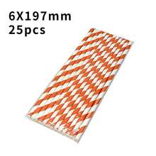 25 Striped Paper Straws, Diameter 6mm/0.24in, Length 197mm/7.75in, Available In Ten Colors, Suitable For Various Drinks Such As Cocktails, Iced Coffee, Soda Water, Lemon Tea, Etc. It Is Also An Ideal Daily And Decorative Item For Parties, Weddings, Bars, Cocktail Parties, Business, Camping, Kitchens, Homes, And Restaurants - Multicolor - View 14