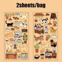 1包可爱动物主题贴纸，小巧萌趣动物贴纸，适用于剪贴簿、子弹笔记、DIY卡片和手工艺品、日记贴纸、圣诞礼物、剪贴簿用品、趣味贴纸、笔记本电脑贴纸、Kindle手机贴纸 - 彩色 - 查看 9