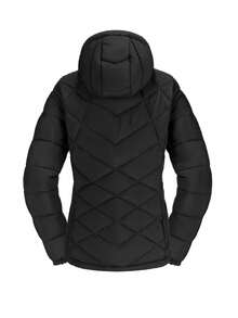 CAMEL CROWN 女士连帽夹克，带热反射衬里，轻便冬季外套，保暖夹克 - 黑色 - 查看 7