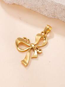 1 قطعة قلادة معلق هندسي أنيق وجميل من الفولاذ المقاوم للصدأ، مناسب لصنع المجوهرات DIY - الذهبي - مشاهدة 25