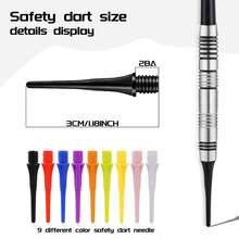 60支专业电子软式飞镖，ABS材质，多种颜色可选，高品质软式飞镖镖尖，飞镖配件，圣诞节礼物，复活节礼物，父亲节礼物（送给爸爸）